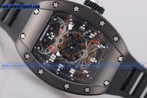 Richard Mille RM 022 Carbone Tourbillon Aerodyne Double Time Zone 1:1 Replica Watch PVD